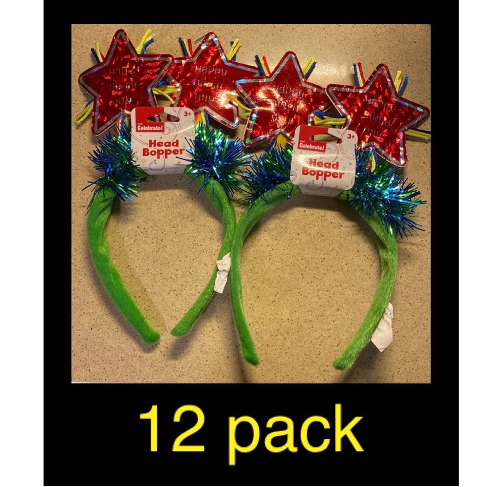 ‘Happy Birthday’ head boppers (12 pack)
